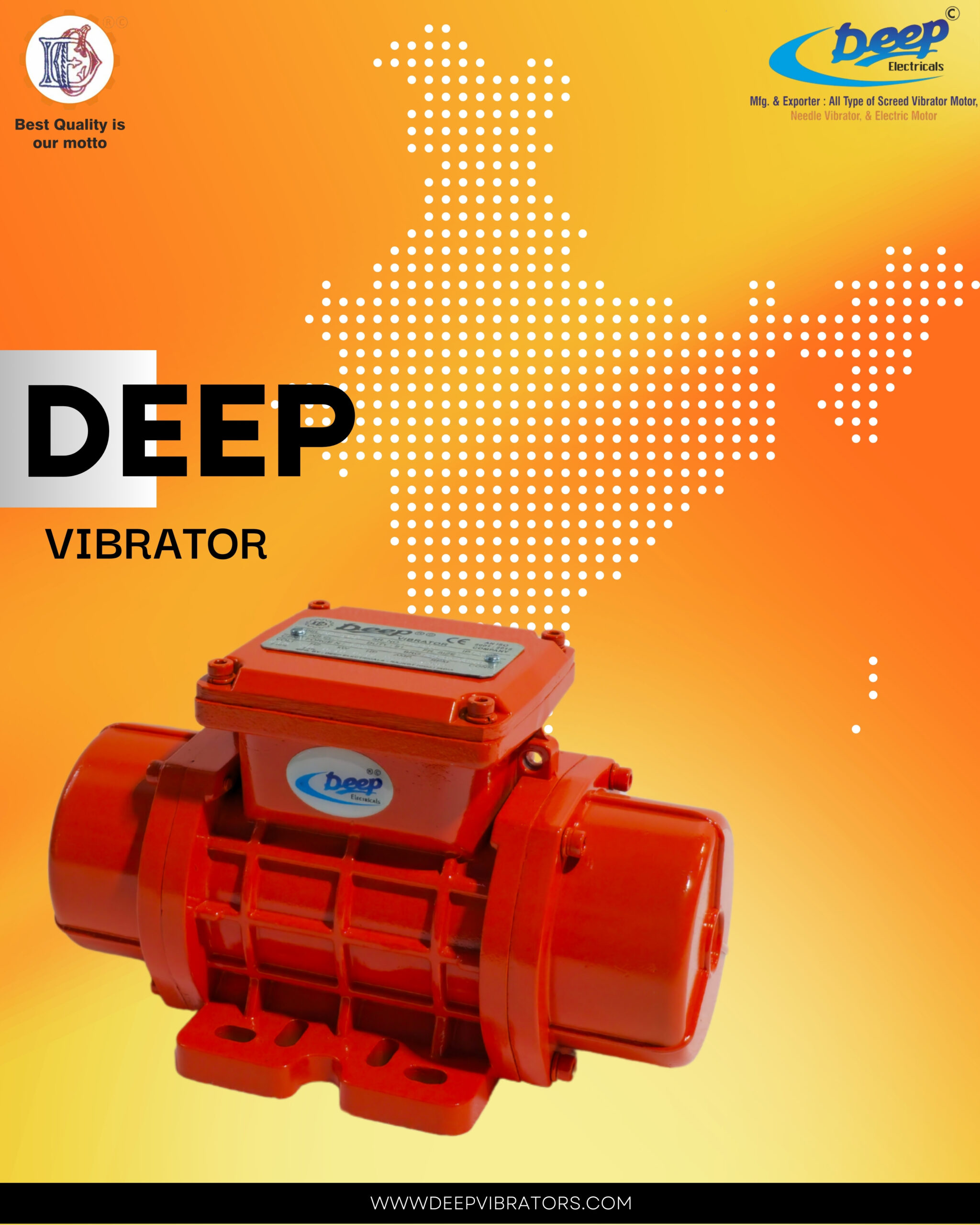 Black and Orange Gradient CISF Raising Day Social Media Graphic