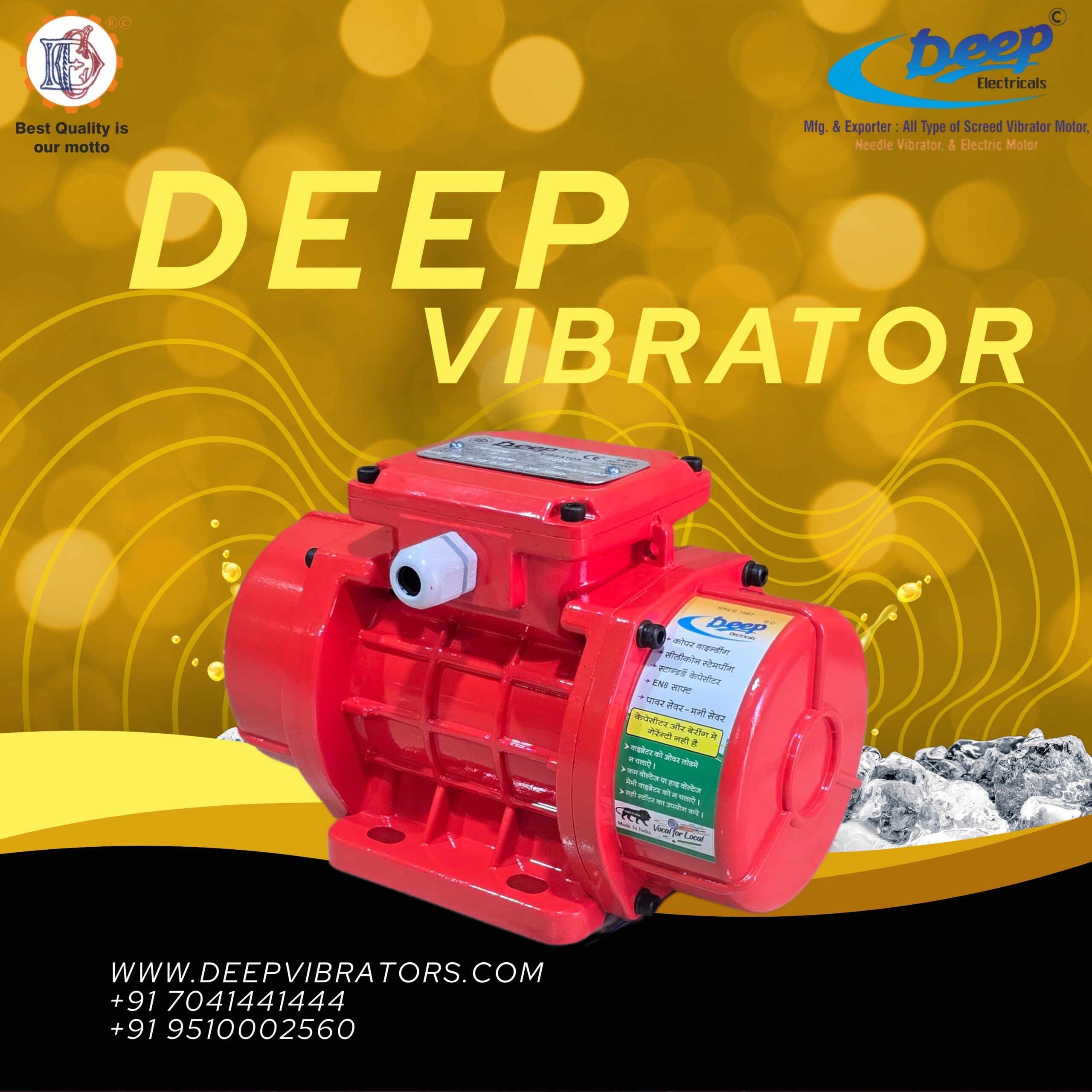 Gold refreshing beer happy hour promo instagram post