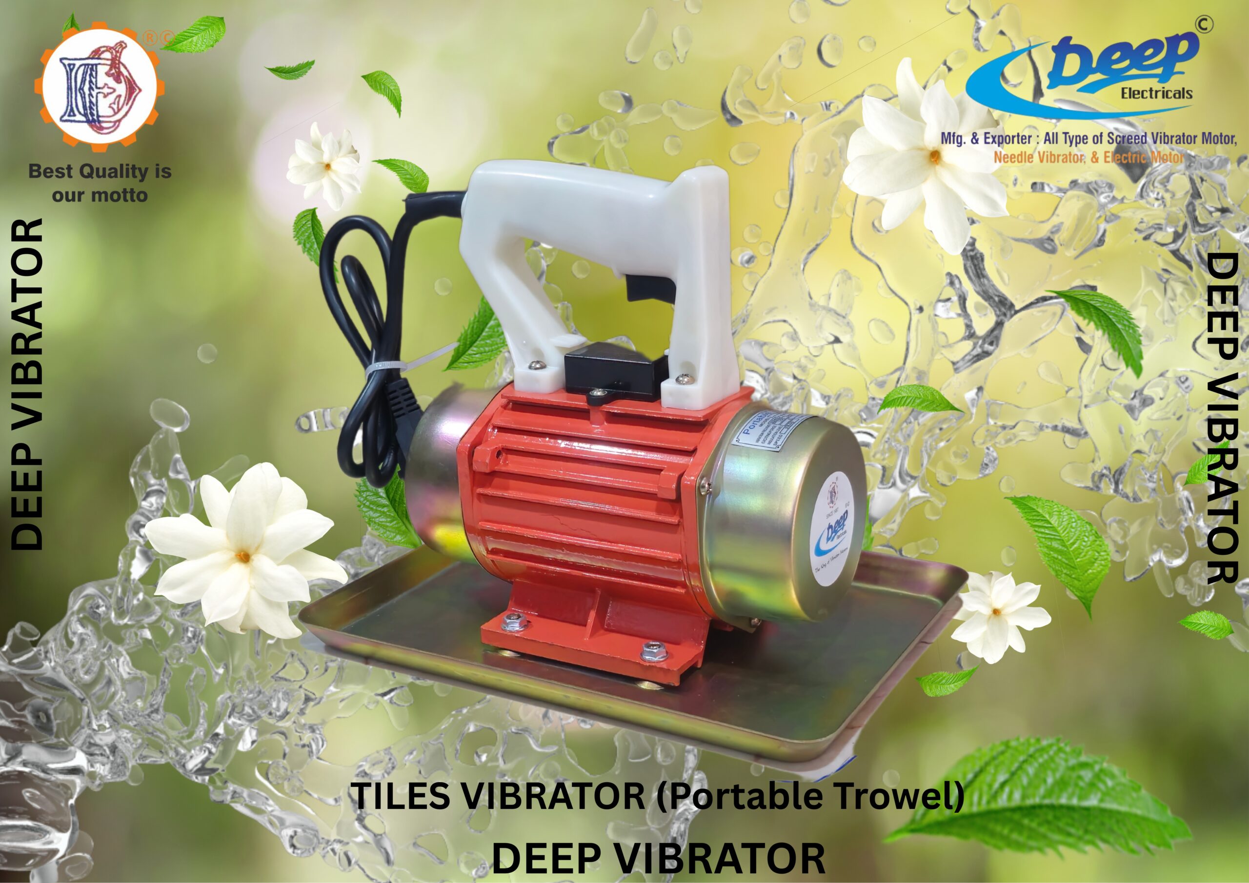 Green White 3D Modern Natural Soap Mockup Landscape Poster